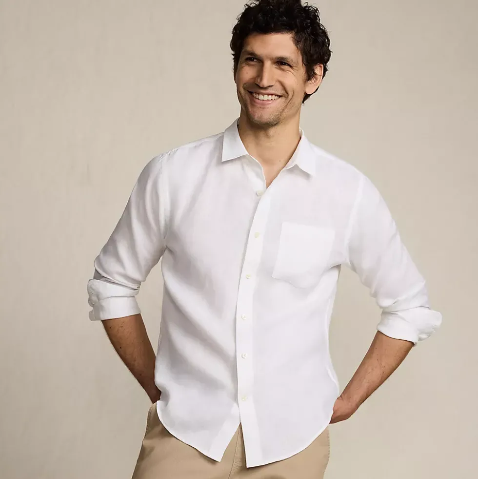 Men's Long Sleeve Linen Shirt