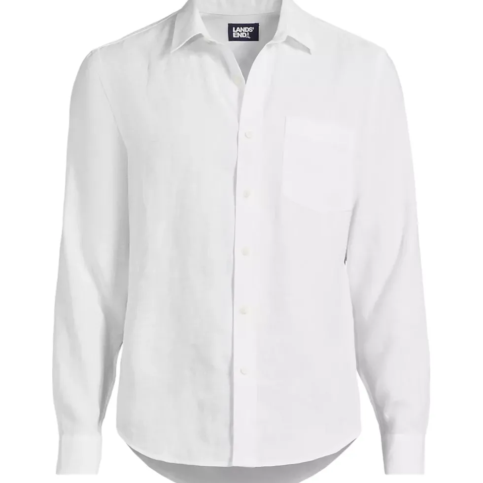 Men's Long Sleeve Linen Shirt