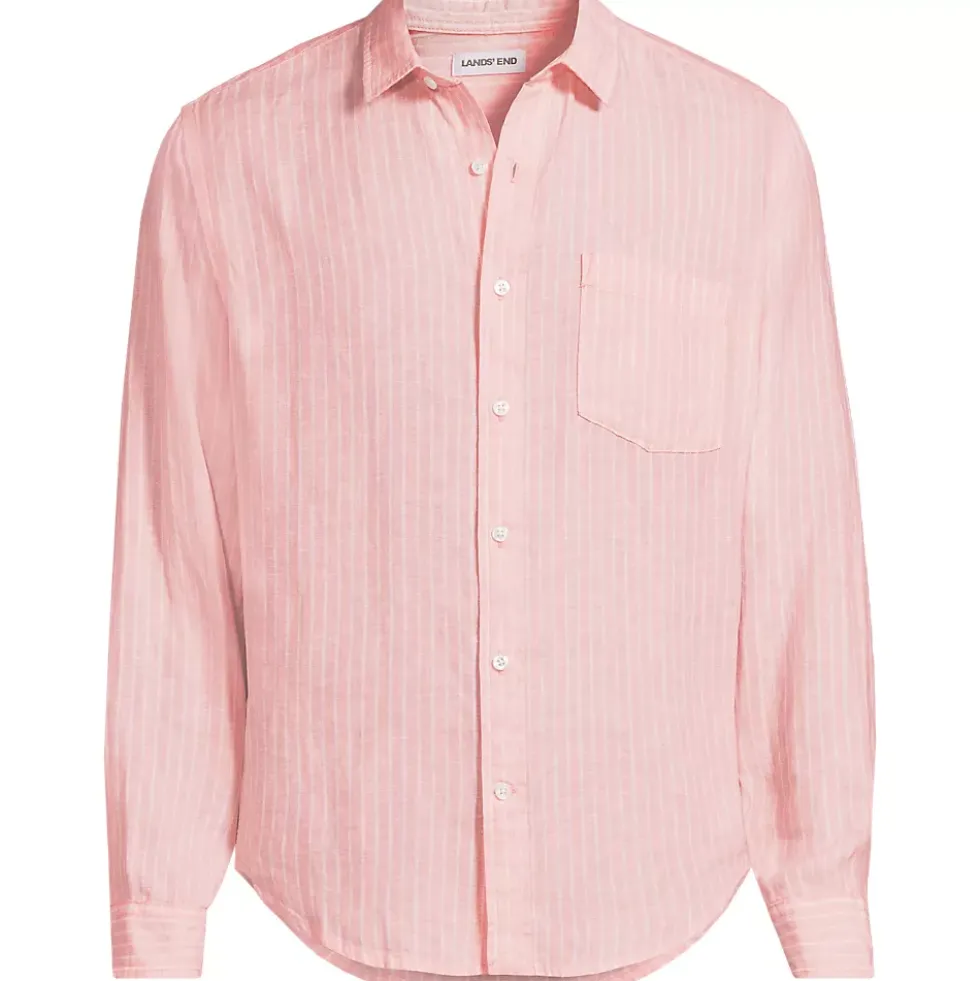 Men's Long Sleeve Linen Shirt