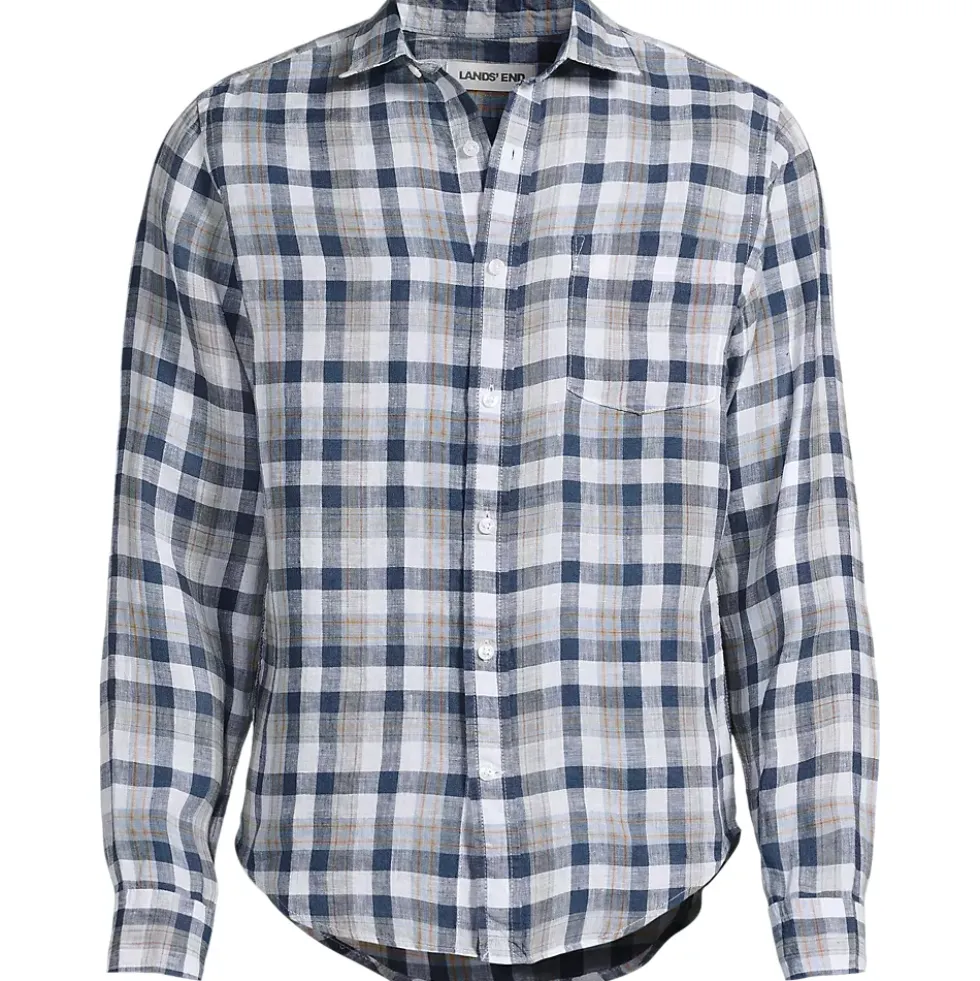 Men's Long Sleeve Linen Shirt
