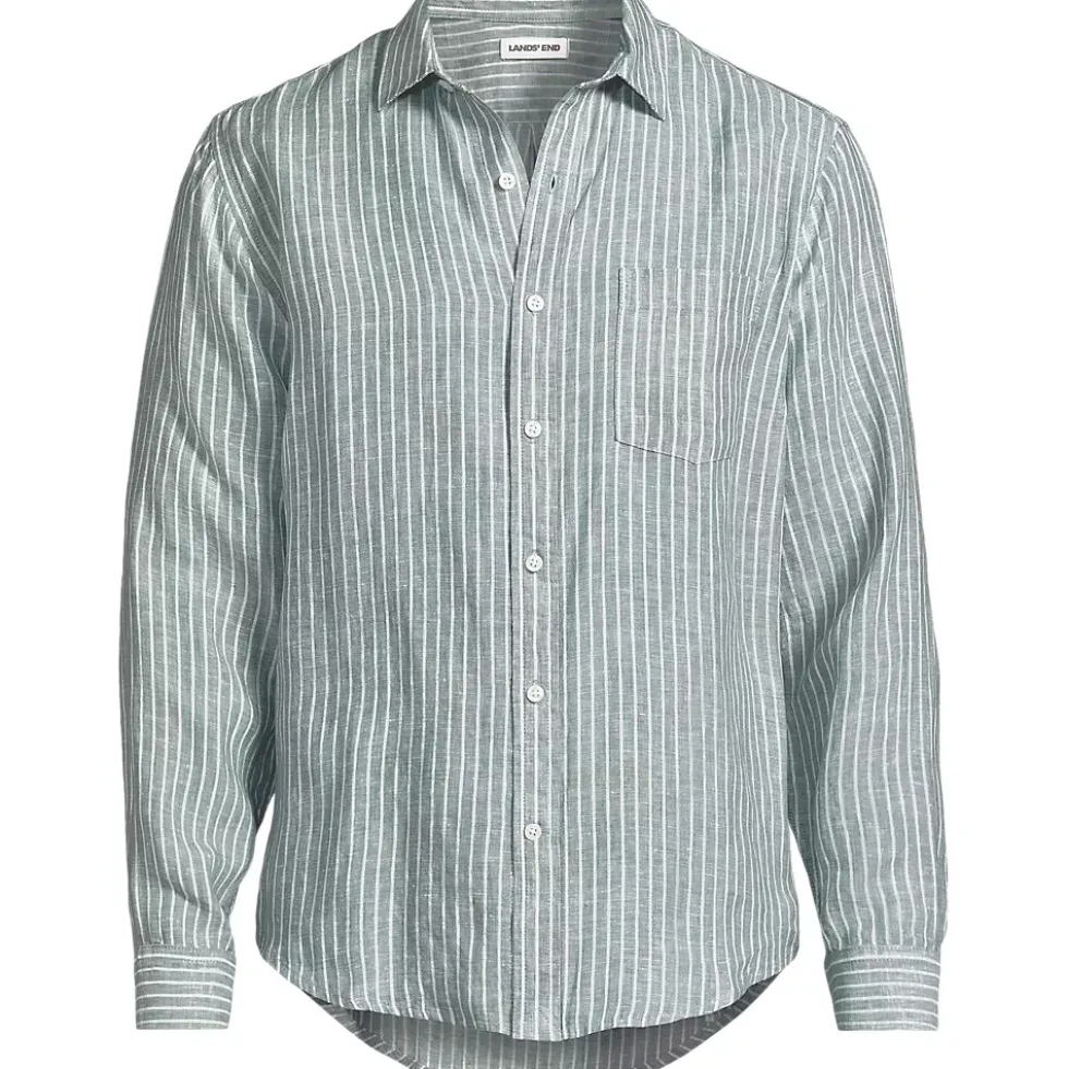 Men's Long Sleeve Linen Shirt