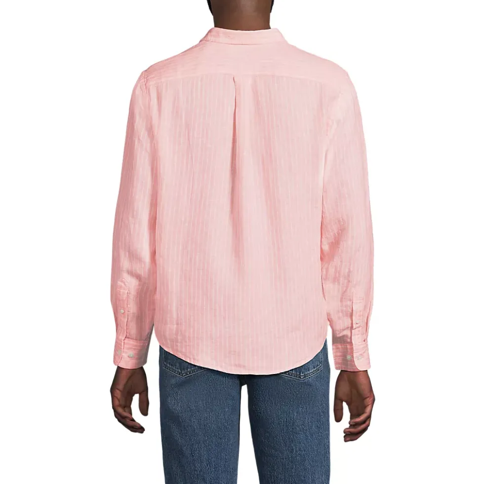Men's Long Sleeve Linen Shirt