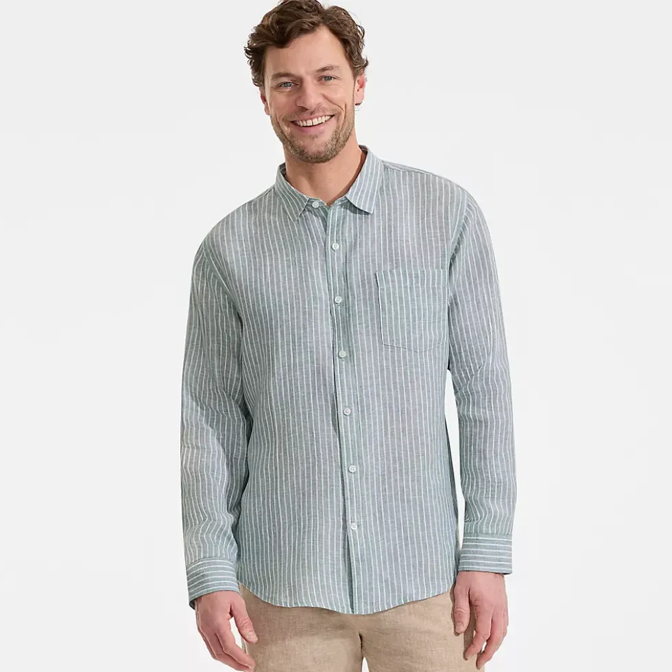 Men's Long Sleeve Linen Shirt
