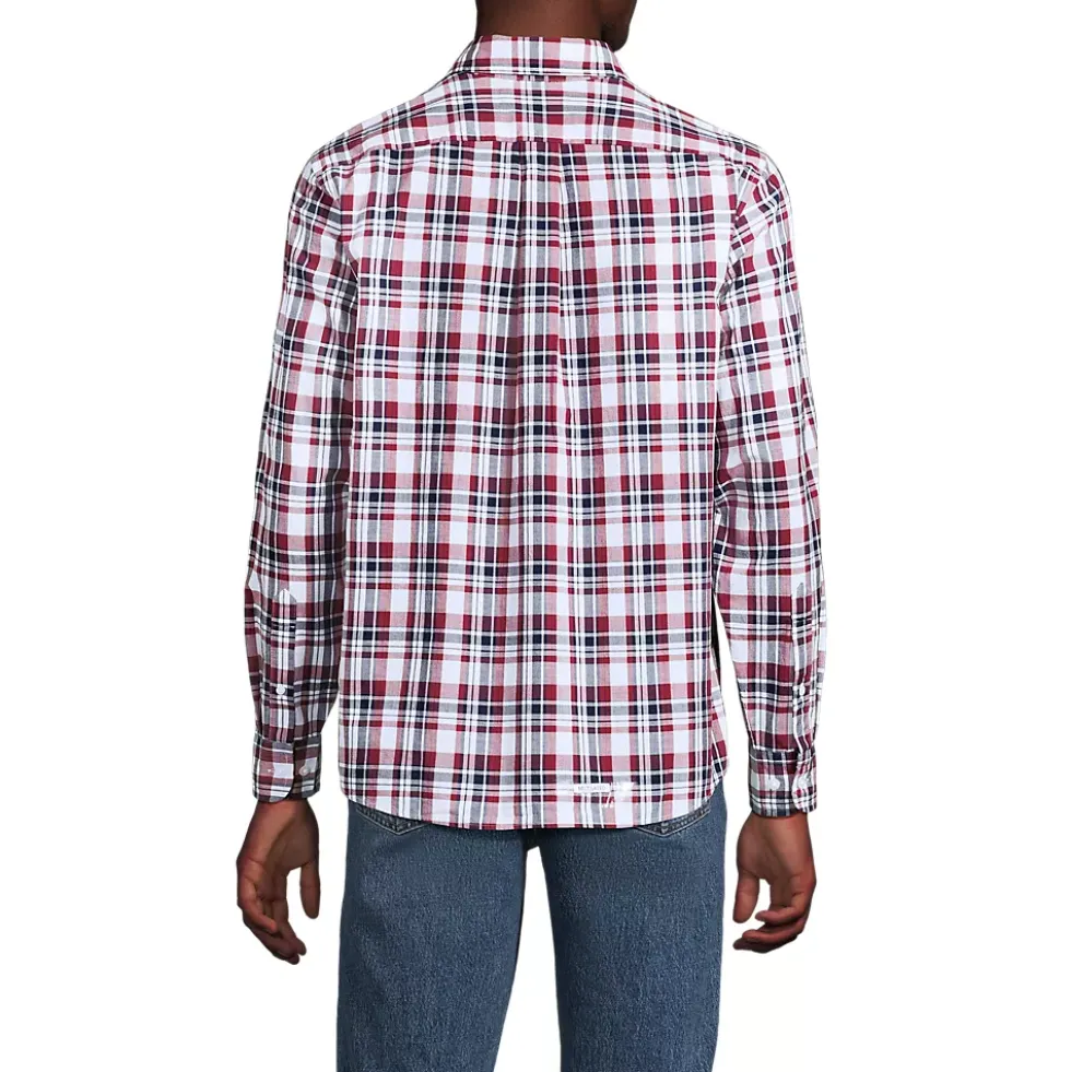 Men's Long Sleeve Madras Shirt