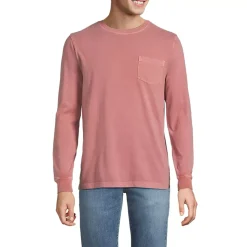 Mens Long Sleeve Pocket Sun Faded Super-T Tee
