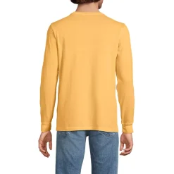 Mens Long Sleeve Pocket Sun Faded Super-T Tee