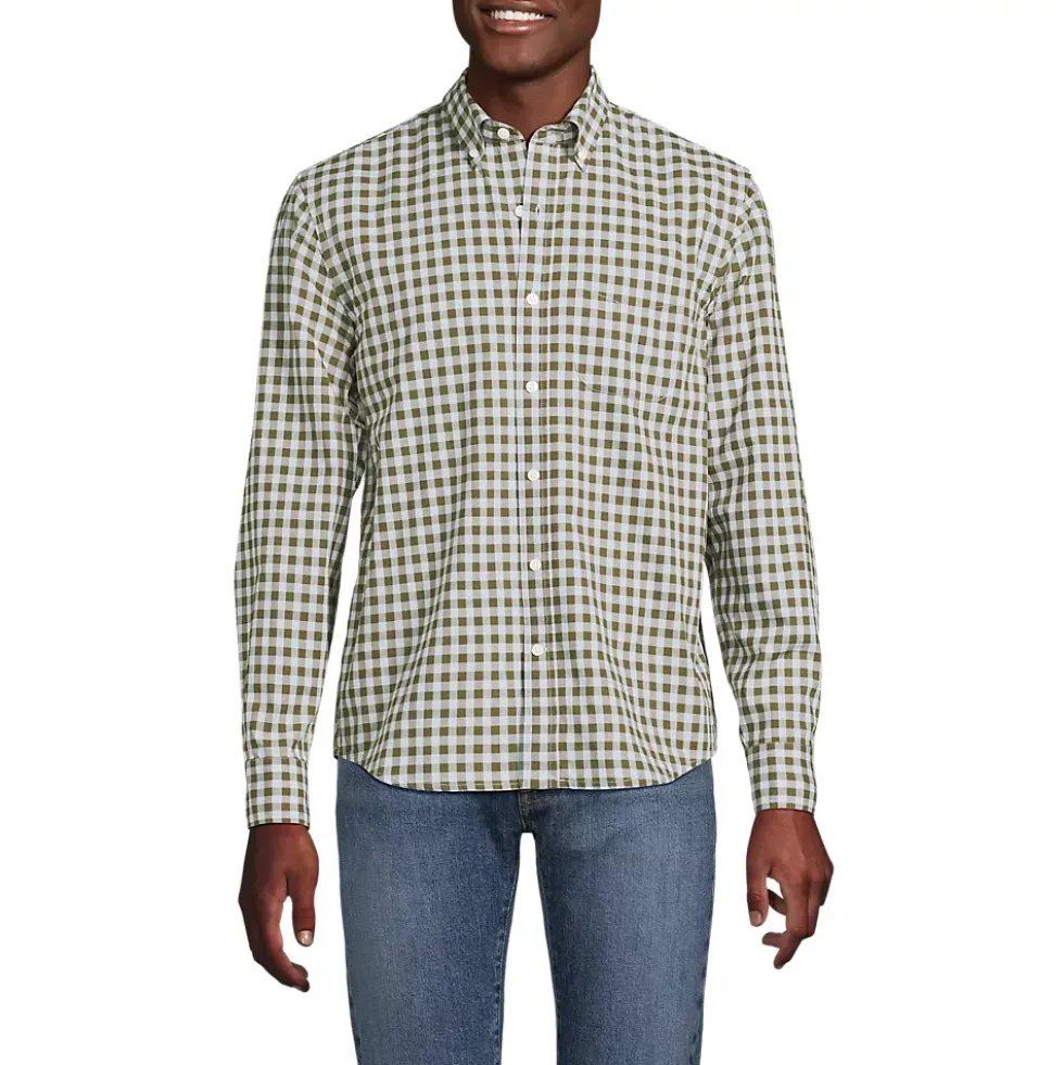 Men's Long Sleeve Poplin Shirt