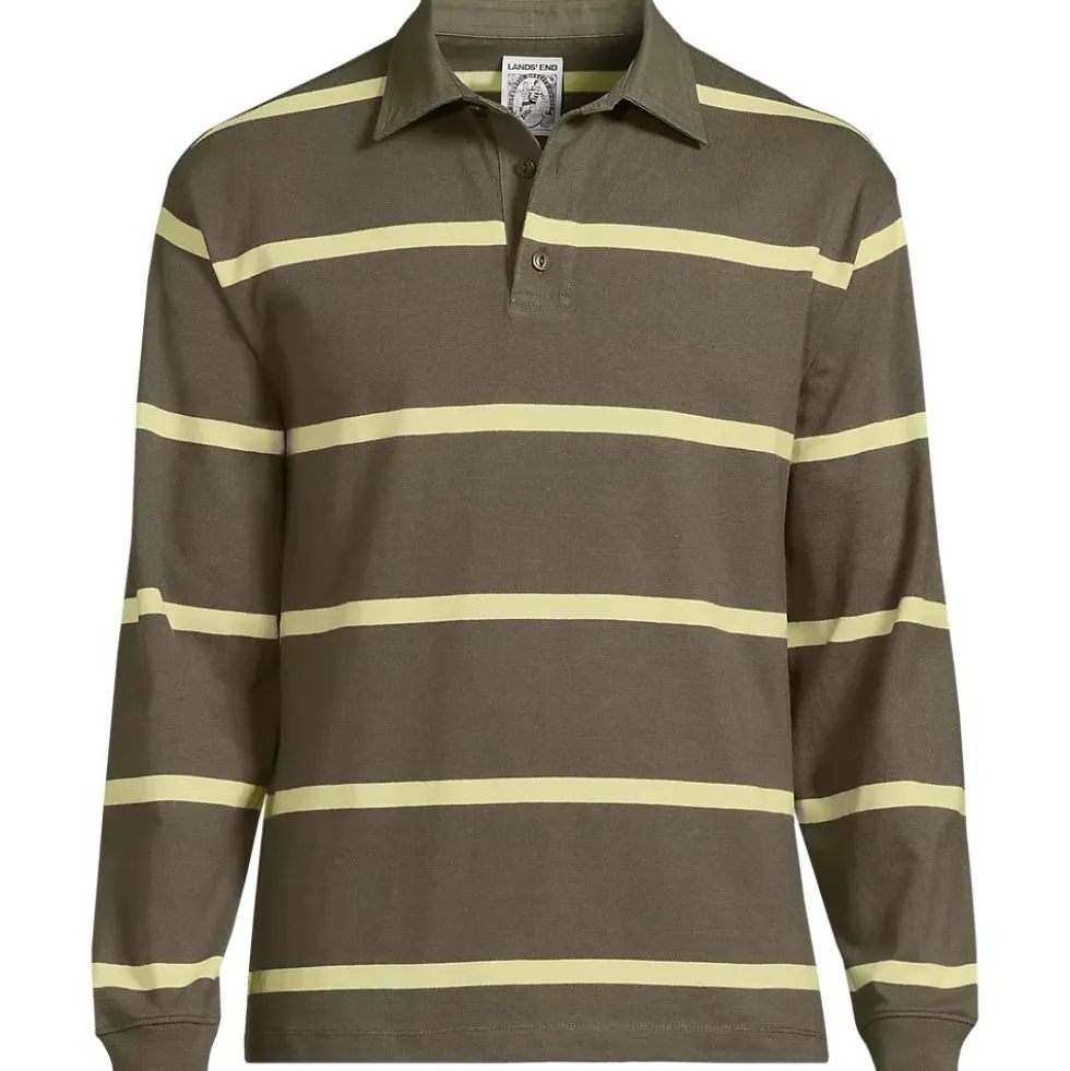 Men's Long Sleeve Rugged Rugby Polo