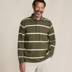 Men's Long Sleeve Rugged Rugby Polo