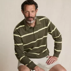 Men's Long Sleeve Rugged Rugby Polo