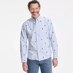 Men's Long Sleeve Sail Rigger Oxford Embroidered Shirt
