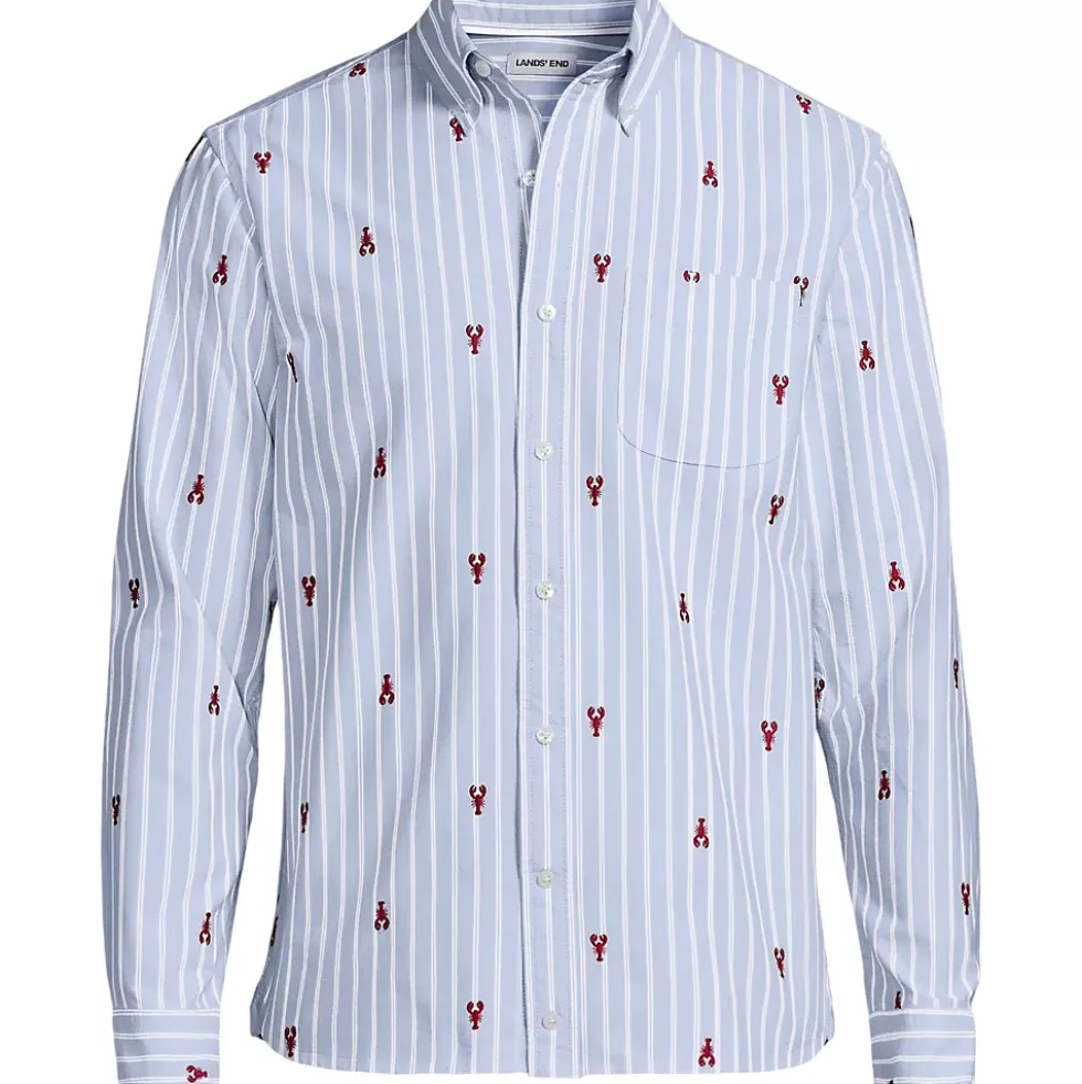 Men's Long Sleeve Sail Rigger Oxford Embroidered Shirt