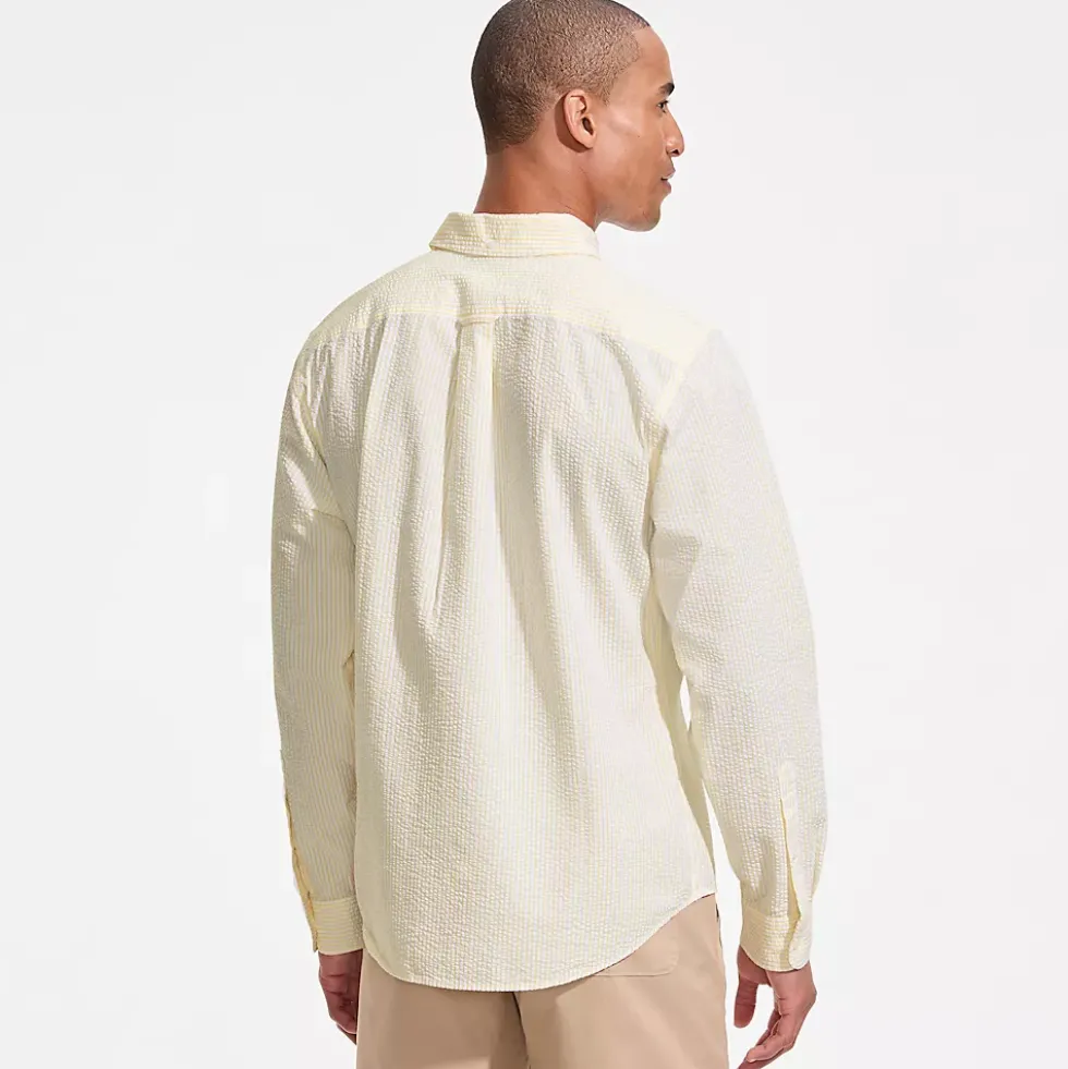 Men's Long Sleeve Seersucker Shirt