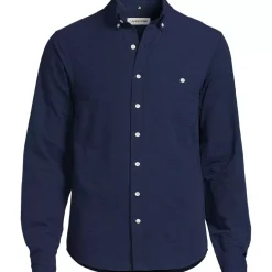 Men's Long Sleeve Seersucker Shirt