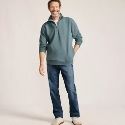 Men's Long Sleeve Serious Sweats Quarter Zip Sweatshirt