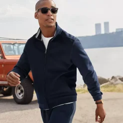 Men's Long Sleeve Serious Sweats Mock Full Zip