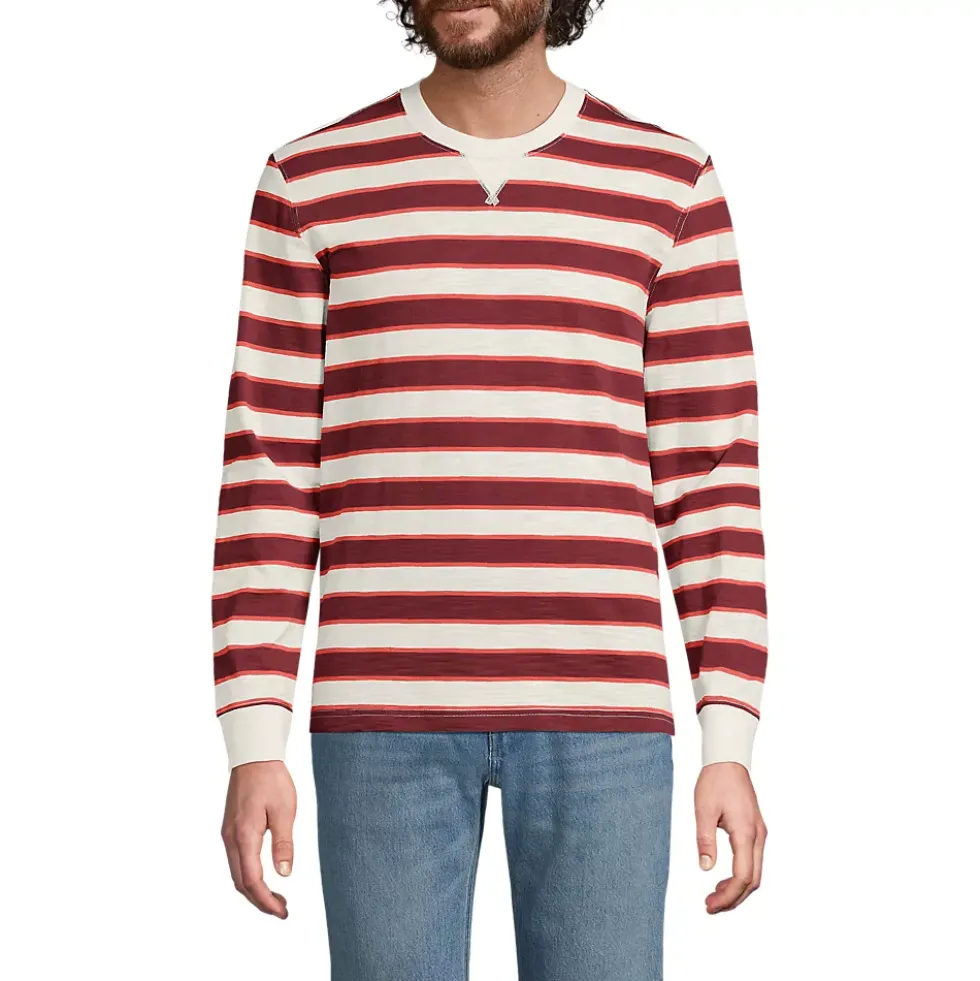 Men's Long Sleeve Slub Crew