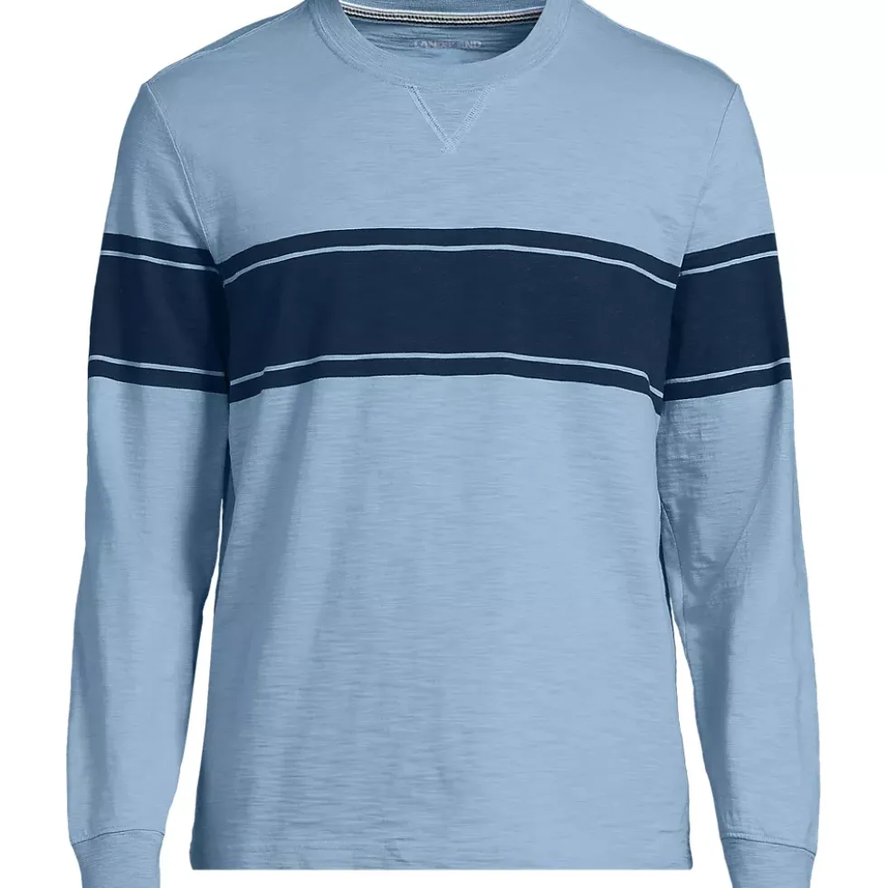 Men's Long Sleeve Slub Crew