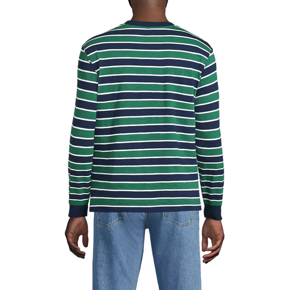 Men's Long Sleeve Slub Crew