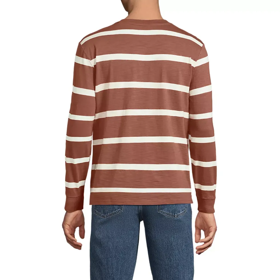 Men's Long Sleeve Slub Henley