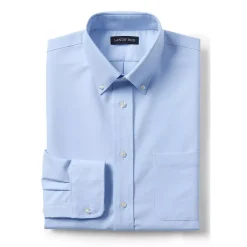 Men's Long Sleeve Solid Oxford Dress Shirt