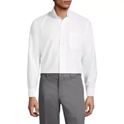 Men's Long Sleeve Solid Oxford Dress Shirt