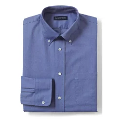 Men's Long Sleeve Solid Oxford Dress Shirt