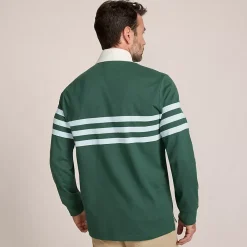 Men's Long Sleeve Stripe Rugby Shirt