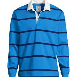 Men's Long Sleeve Stripe Rugby Shirt