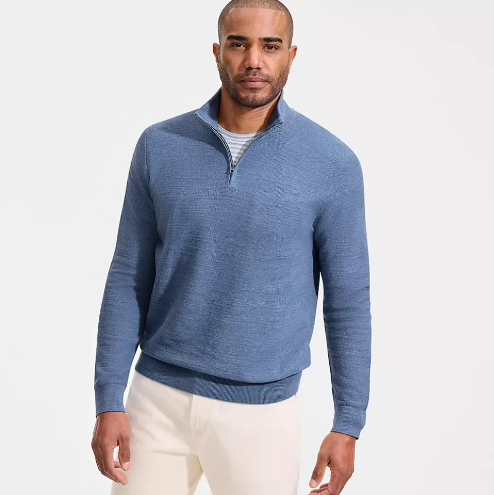 Men's Long Sleeve Summer Weight Quarter Zip