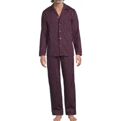 Men's Long Sleeve Temperature Regulating Woven Sleep Set