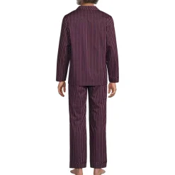 Men's Long Sleeve Temperature Regulating Woven Sleep Set