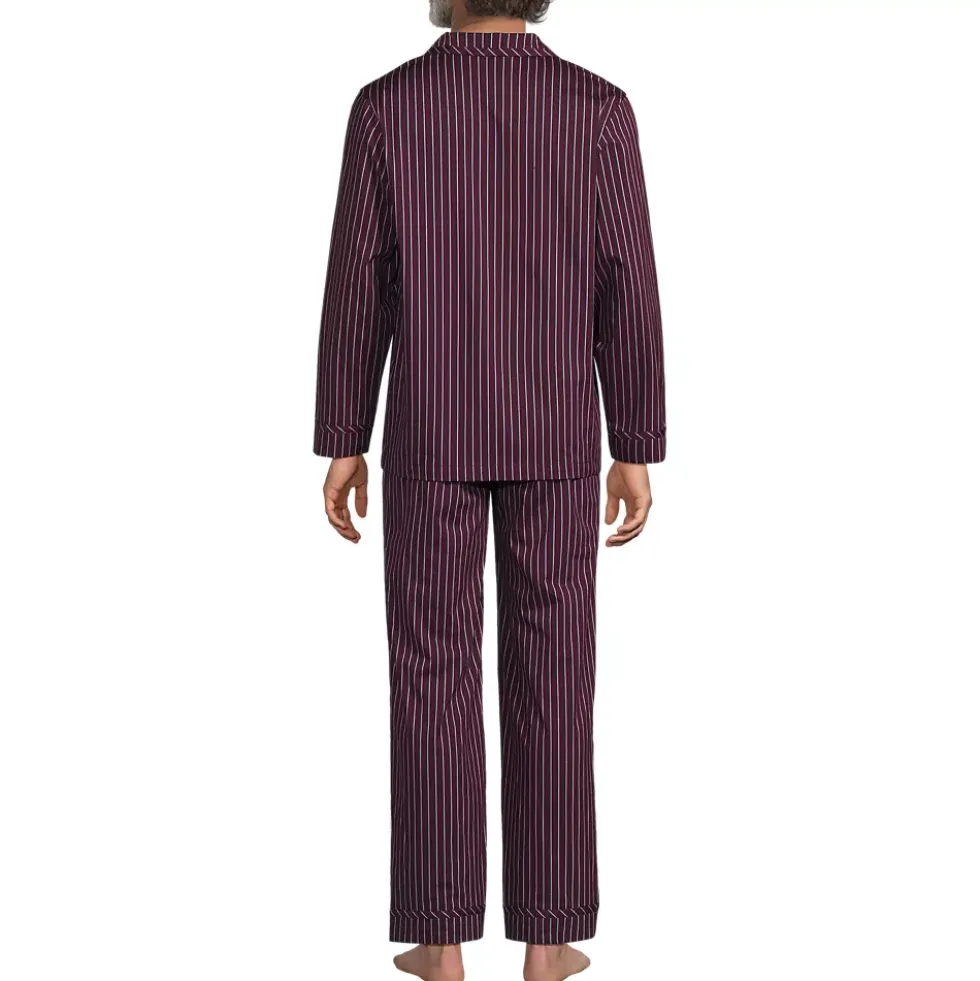Men's Long Sleeve Temperature Regulating Woven Sleep Set