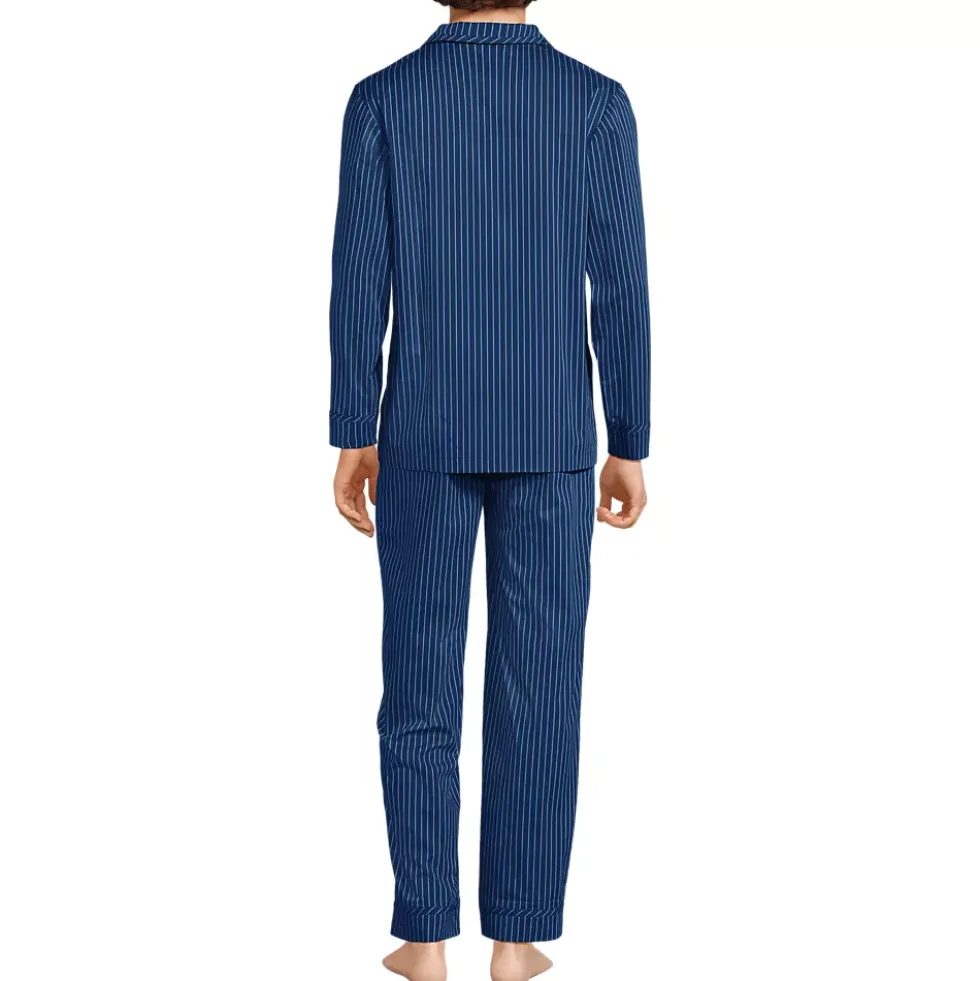 Men's Long Sleeve Temperature Regulating Woven Sleep Set