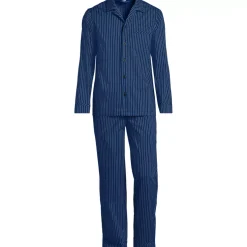 Men's Long Sleeve Temperature Regulating Woven Sleep Set