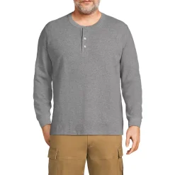 Men's Long Sleeve Thermal Waffle Henley