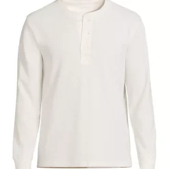 Men's Long Sleeve Thermal Waffle Henley