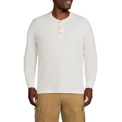 Men's Long Sleeve Thermal Waffle Henley