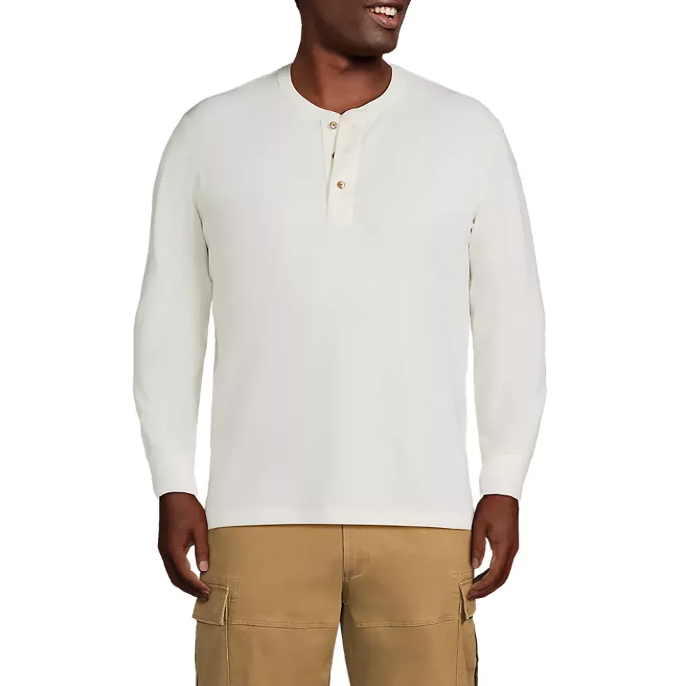 Men's Long Sleeve Thermal Waffle Henley