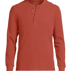 Men's Long Sleeve Thermal Waffle Henley