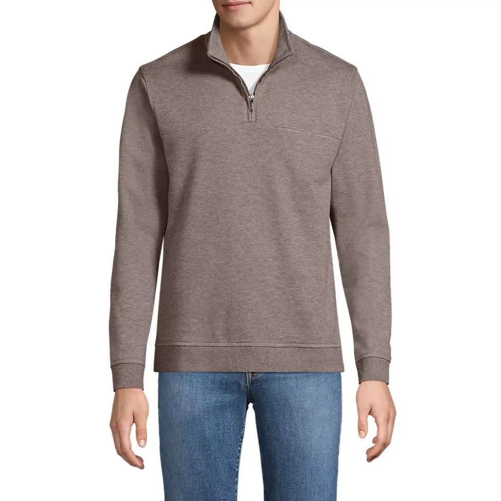 Men's Long Sleeve Travel Kit Pique Quarter Zip
