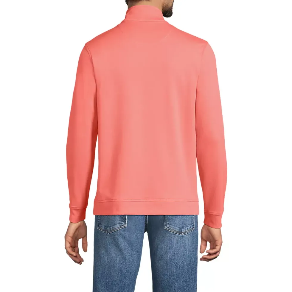 Men's Long Sleeve Travel Kit Pique Quarter Zip