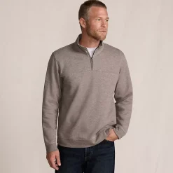 Men's Long Sleeve Travel Kit Pique Quarter Zip