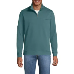 Men's Long Sleeve Travel Kit Pique Quarter Zip