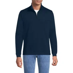 Men's Long Sleeve Travel Kit Pique Quarter Zip