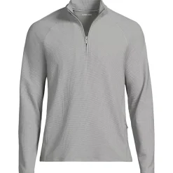 Men's Long Sleeve Waffle Quarter Zip
