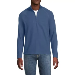 Men's Long Sleeve Waffle Quarter Zip