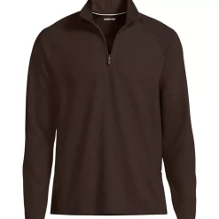 Men's Long Sleeve Waffle Quarter Zip