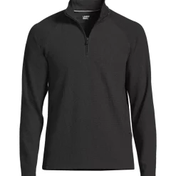 Men's Long Sleeve Waffle Quarter Zip