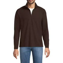 Men's Long Sleeve Waffle Quarter Zip